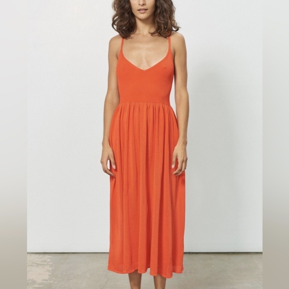 Mara Hoffman Delilah Poppy Midi Dress